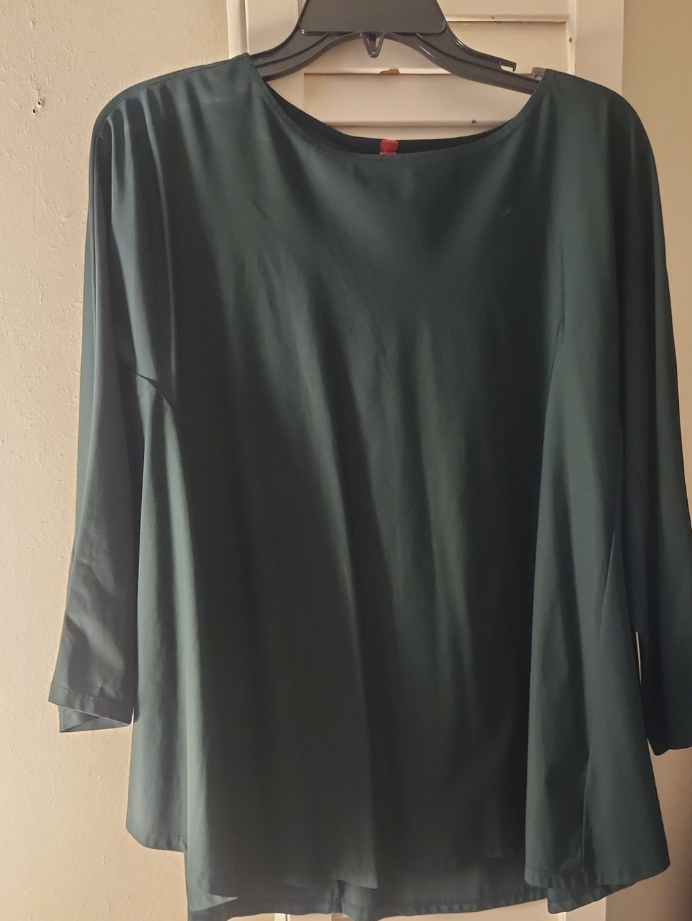 IC COLLECTION Deep Green Boatneck Tunic Top